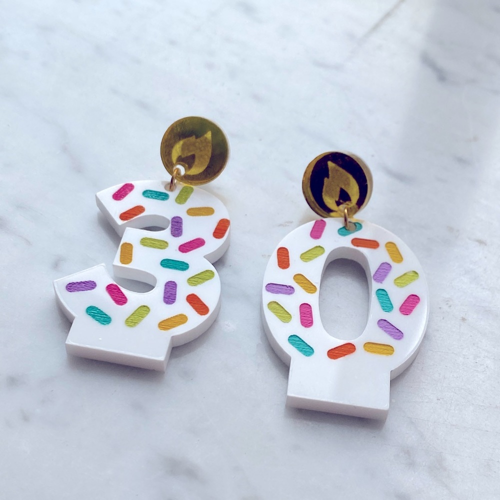 Custom Birthday Earrings